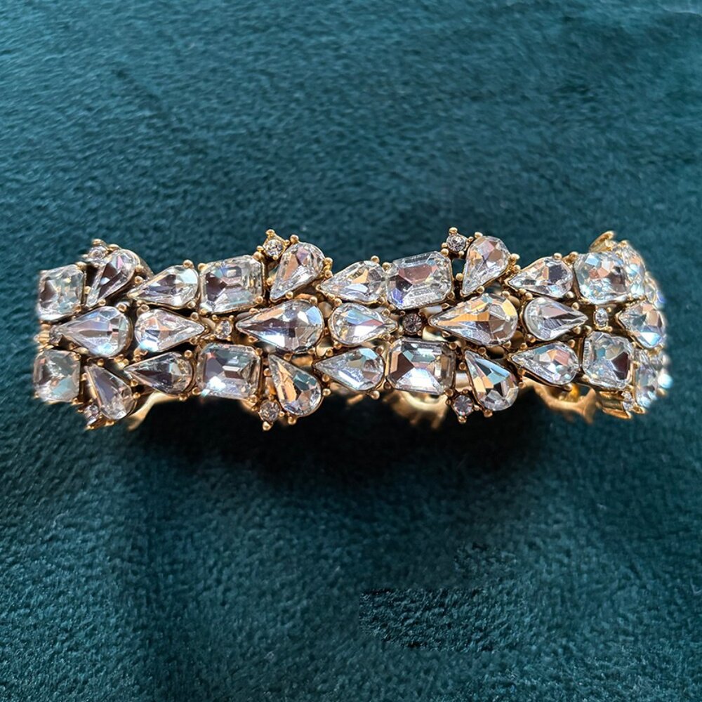 STORE CLOSING MARCH 30! J.Crew | Rhinestone Cluster Stretch Bracelet